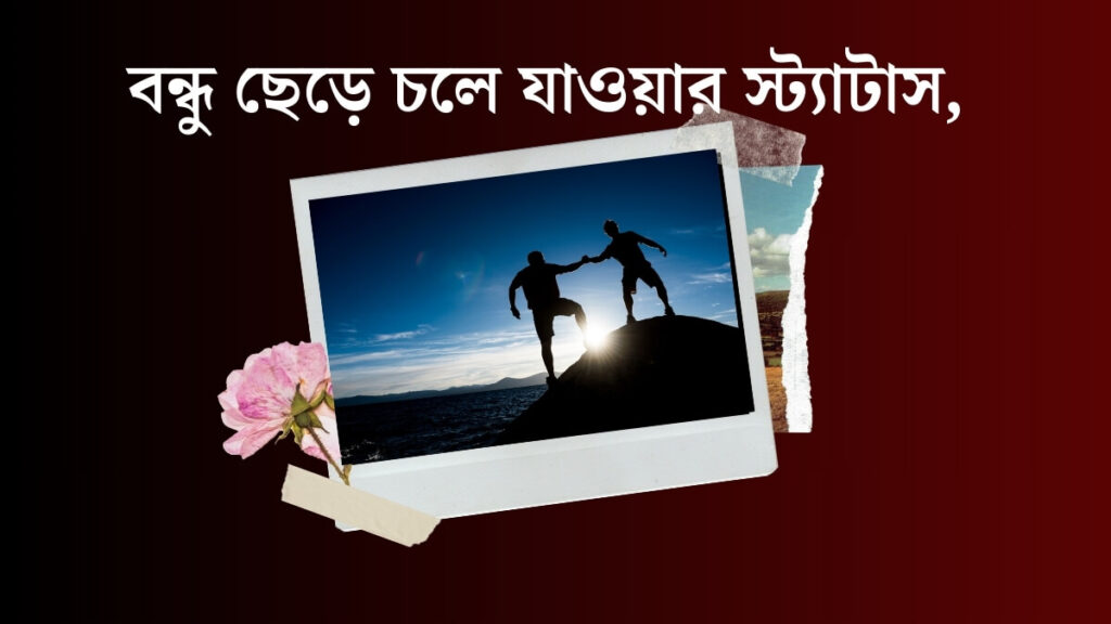 বন্ধু ছেড়ে চলে যাওয়ার স্ট্যাটাস, ক্যাপশন