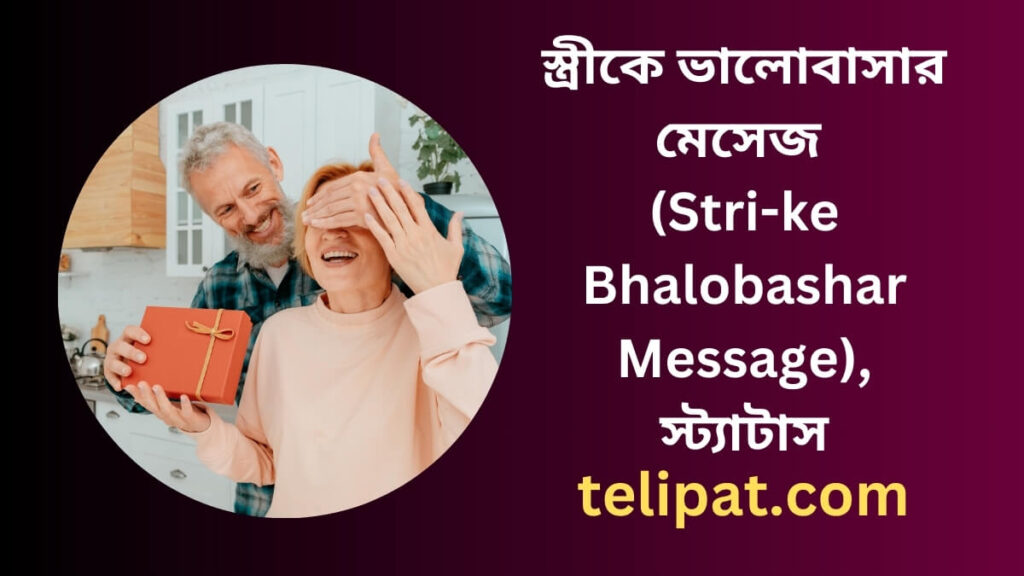 স্ত্রীকে ভালোবাসার মেসেজ (Stri ke Bhalobashar Message), স্ট্যাটাস