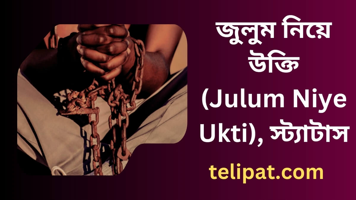 জুলুম নিয়ে উক্তি (Julum Niye Ukti), স্ট্যাটাস