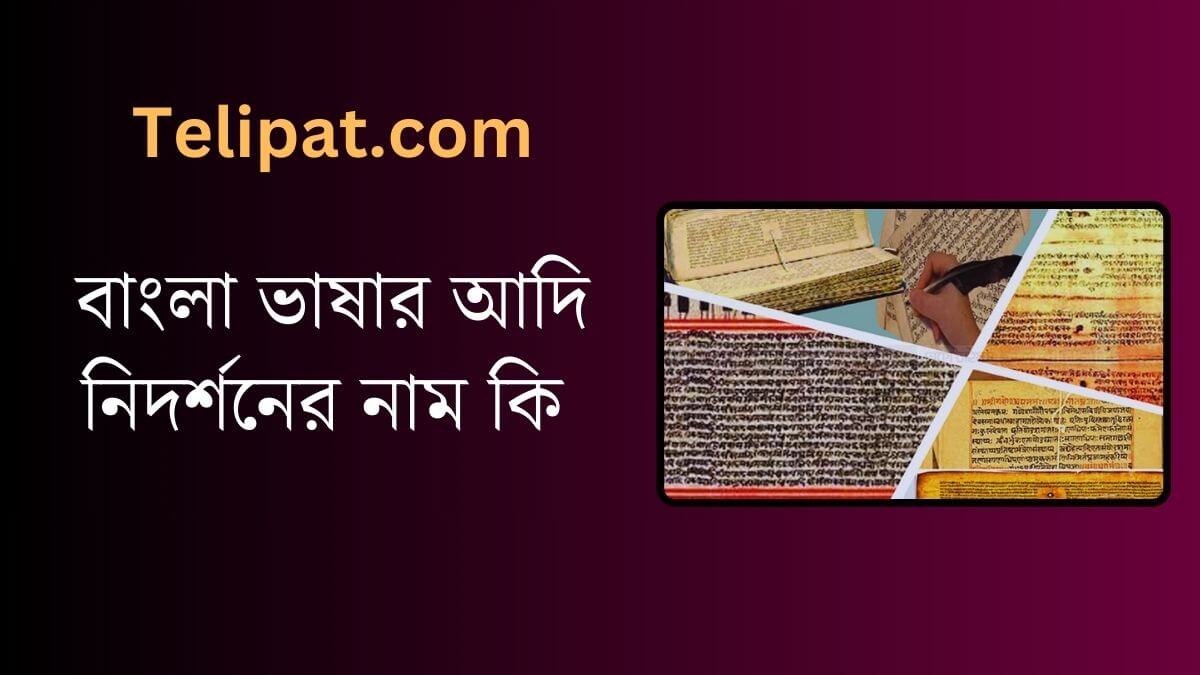 (Bangla Bhashar Adi Nidorshoner Nam Ki) বাংলা ভাষার আদি নিদর্শনের নাম কি