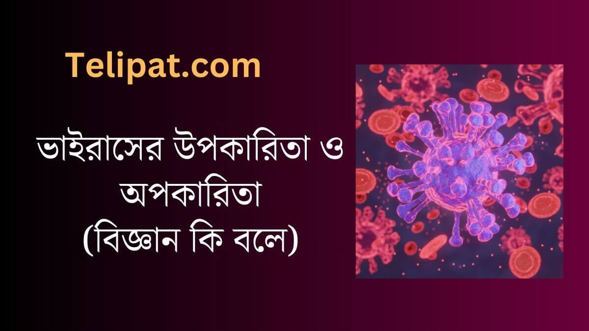 (Vairaser Upokarita O Opokarita) ভাইরাসের উপকারিতা ও অপকারিতা